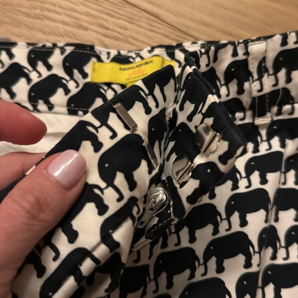 Banana Republic X MILLY Elephant Print Shorts, 14 - Picture 3 of 3